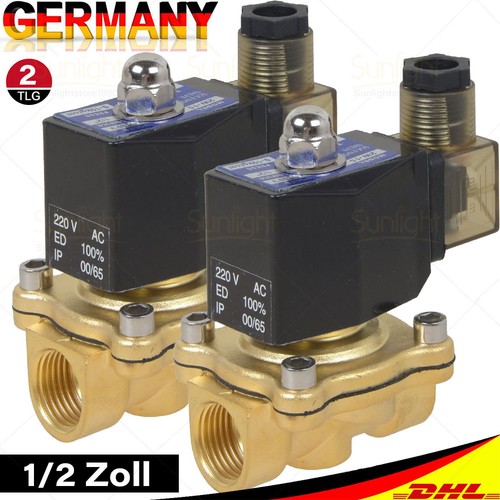 Magnetventil messing 2 - g, 1/2"
