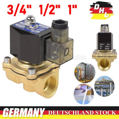 220v magnetventil messing - magnetventil, 3/4"