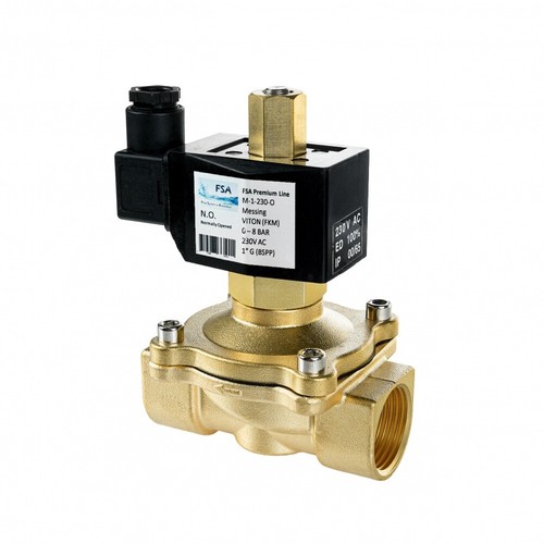 Fsa magnetventil messing - magnetventil, 1"