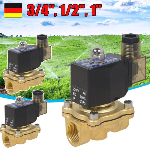 Magnetventil messing 3 4 - 1/2", 3/4"